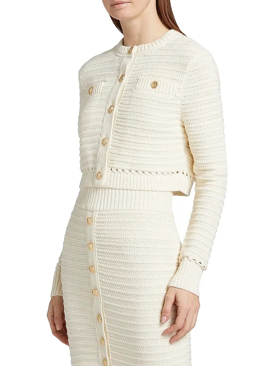 Toccin Women's Miller Knit Cotton Cardigan | Thumbnail 4 Toccin Women's Miller Knit Cotton Cardigan | Thumbnail 4
