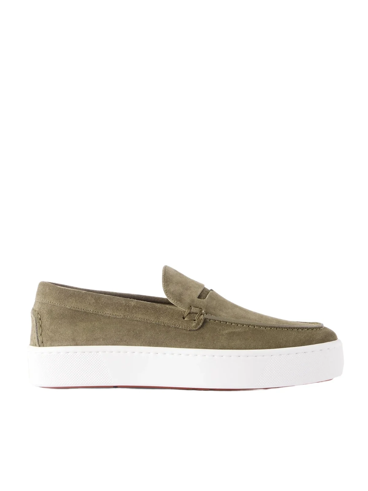 Christian Louboutin Paqueboat Suede Penny Loafers - Men