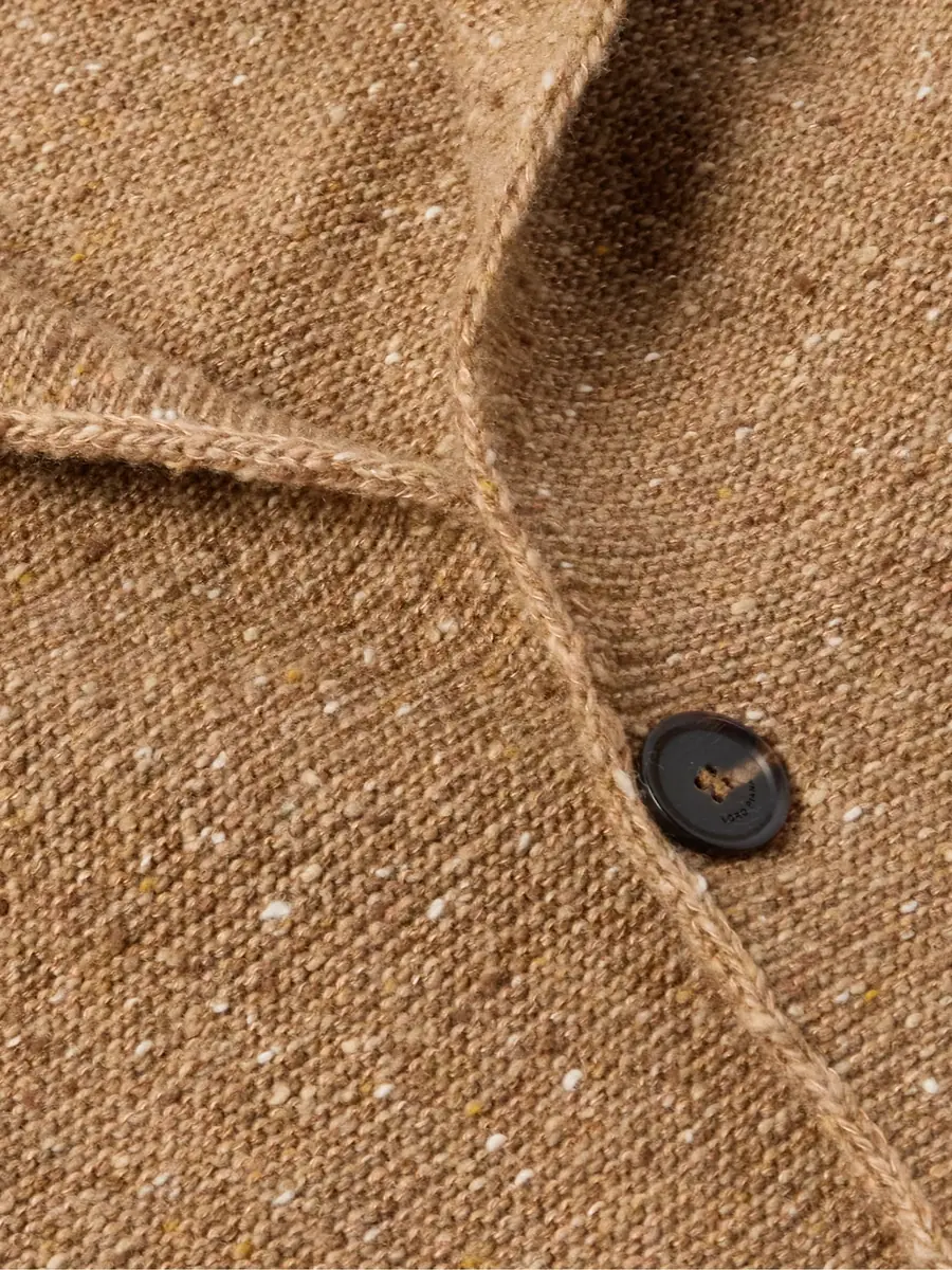 Loro Piana Cerbonnio Cashmere and Linen-Blend Tweed Cardigan - Men | Thumbnail 4 Loro Piana Cerbonnio Cashmere and Linen-Blend Tweed Cardigan - Men | Thumbnail 4