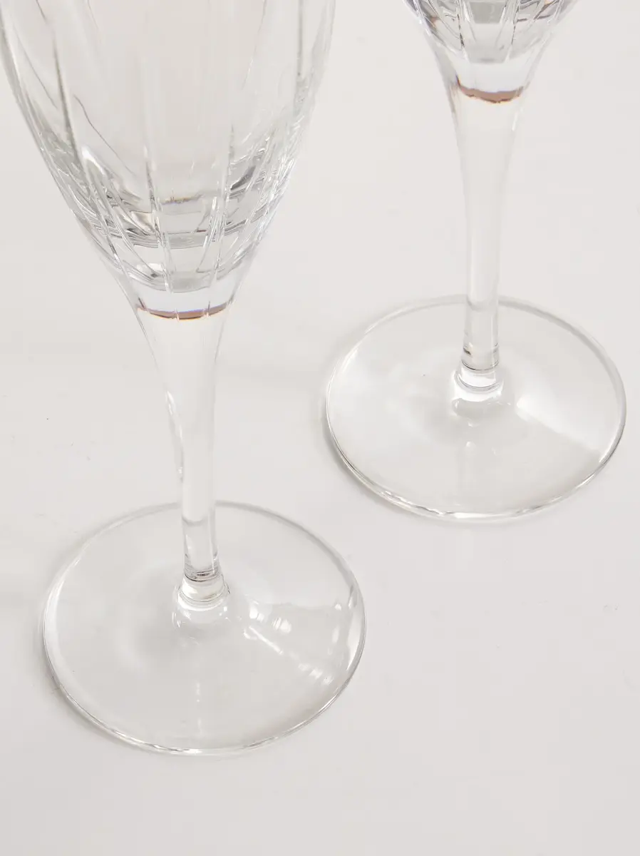 Christofle Iriana Set of Two Crystal Champagne Flutes - Men | Thumbnail 3 Christofle Iriana Set of Two Crystal Champagne Flutes - Men | Thumbnail 3