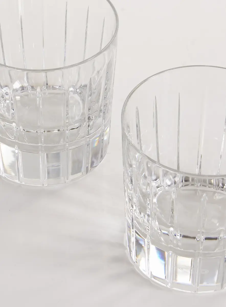 Christofle Iriana Set of Two Crystal Old Fashioned Glasses - Men | Thumbnail 3