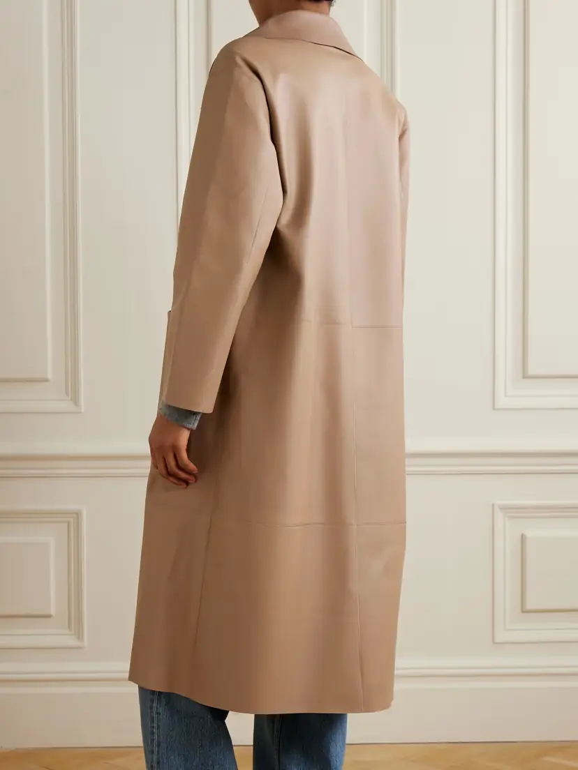 Nour Hammour Birthday Paneled Leather Coat | Thumbnail 3 Nour Hammour Birthday Paneled Leather Coat | Thumbnail 3
