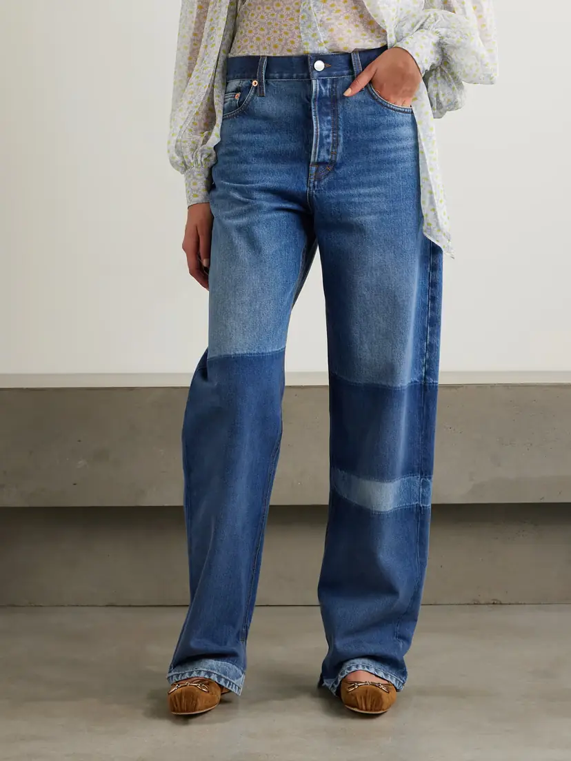 Gucci Patchwork Low-rise Boyfriend Jeans | Thumbnail 3 Gucci Patchwork Low-rise Boyfriend Jeans | Thumbnail 3