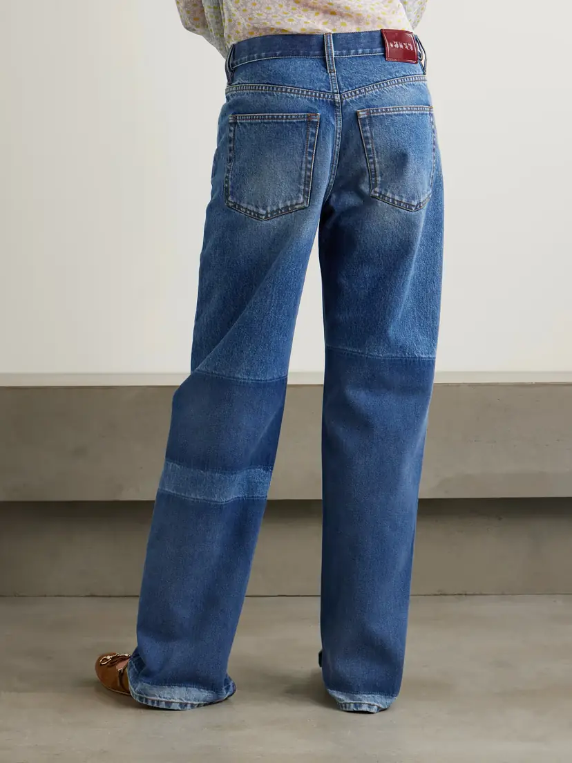 Gucci Patchwork Low-rise Boyfriend Jeans | Thumbnail 4 Gucci Patchwork Low-rise Boyfriend Jeans | Thumbnail 4