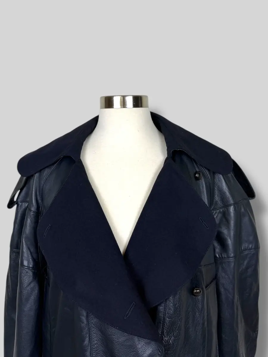 Jen Wonders Studio Navy Leather Jacket | Thumbnail 8