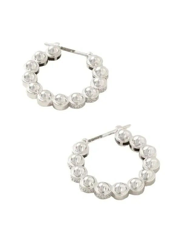 The Atom Size 3 18-karat White Gold Diamond Earrings The Atom Size 3 18-karat White Gold Diamond Earrings