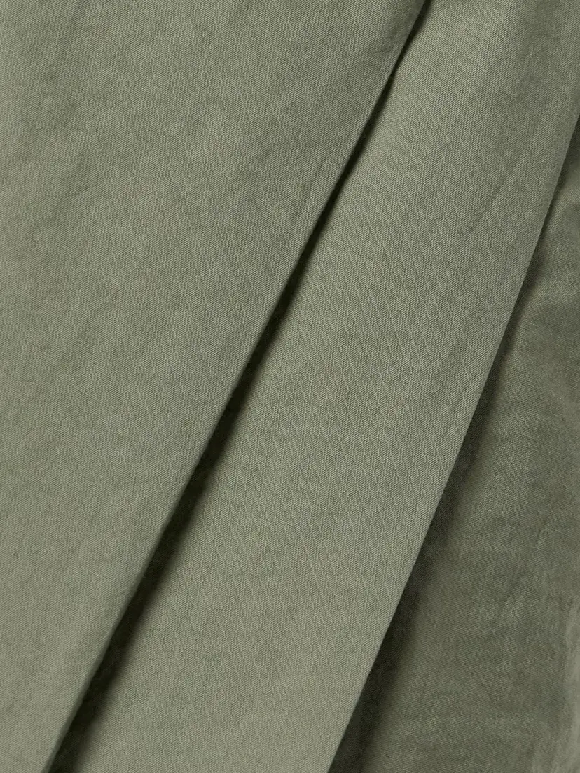 Brunello Cucinelli Pleated Cotton-blend Shell Wide-leg Pants | Thumbnail 5 Brunello Cucinelli Pleated Cotton-blend Shell Wide-leg Pants | Thumbnail 5