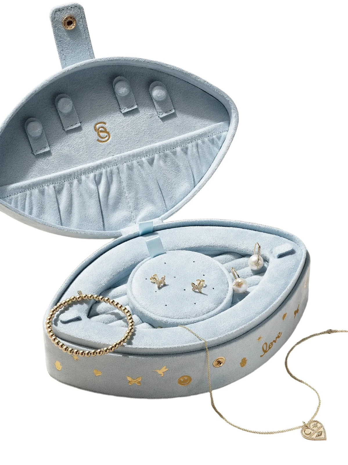 14-karat Gold, Diamond, Pearl And Velvet Jewelry Set