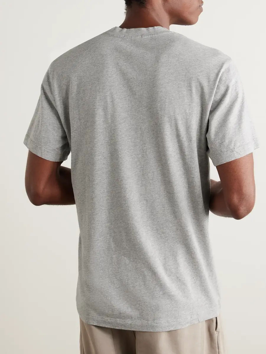 James Perse Mélange Combed Cotton-Jersey T-Shirt - Men | Thumbnail 4 James Perse Mélange Combed Cotton-Jersey T-Shirt - Men | Thumbnail 4