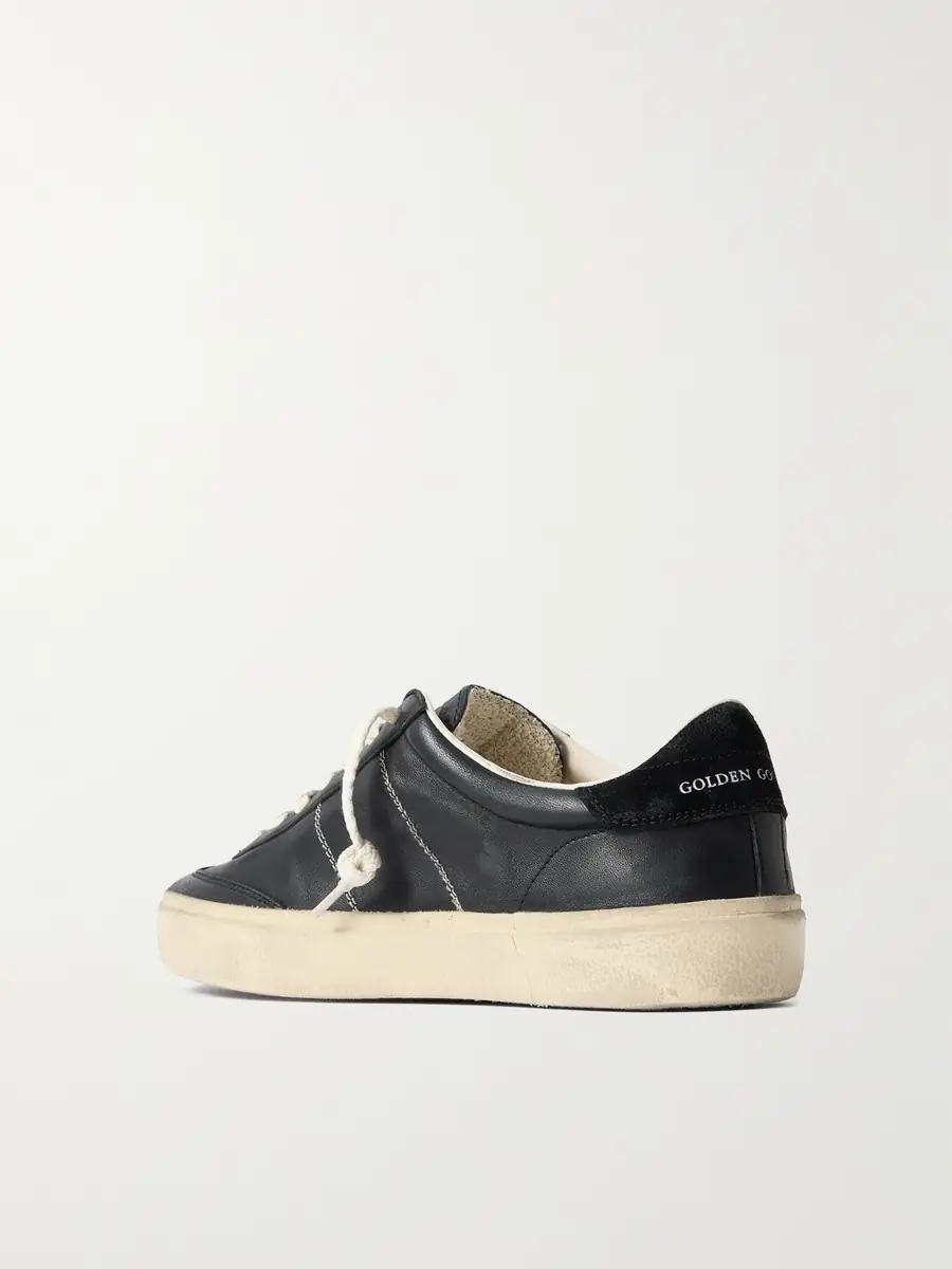 Golden Goose Soul-Star Suede-Trimmed Distressed Leather Sneakers - Men | Thumbnail 4 Golden Goose Soul-Star Suede-Trimmed Distressed Leather Sneakers - Men | Thumbnail 4