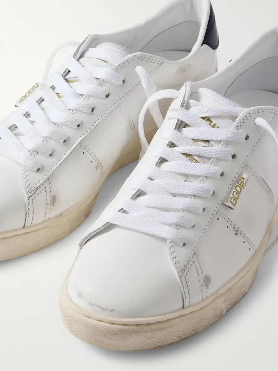 Golden Goose Matchstar Distressed Leather Sneakers - Men | Thumbnail 5 Golden Goose Matchstar Distressed Leather Sneakers - Men | Thumbnail 5