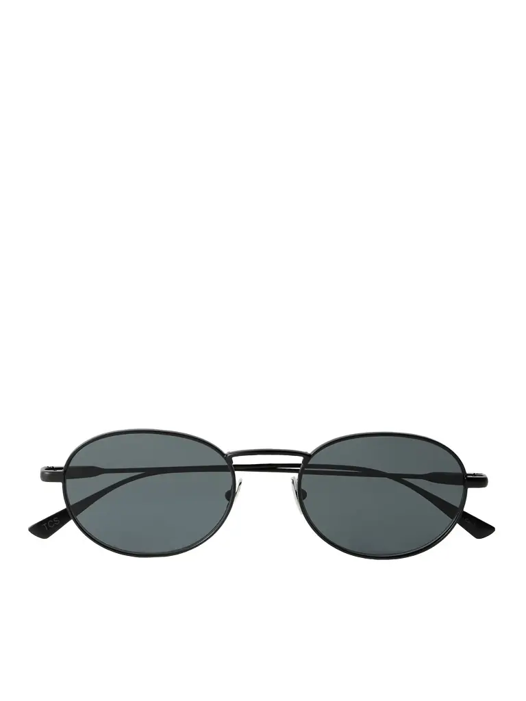 Round-Frame Metal Sunglasses - Men