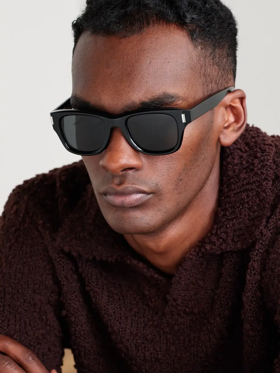 Saint Laurent Square-Frame Acetate Sunglasses - Men | Thumbnail 2