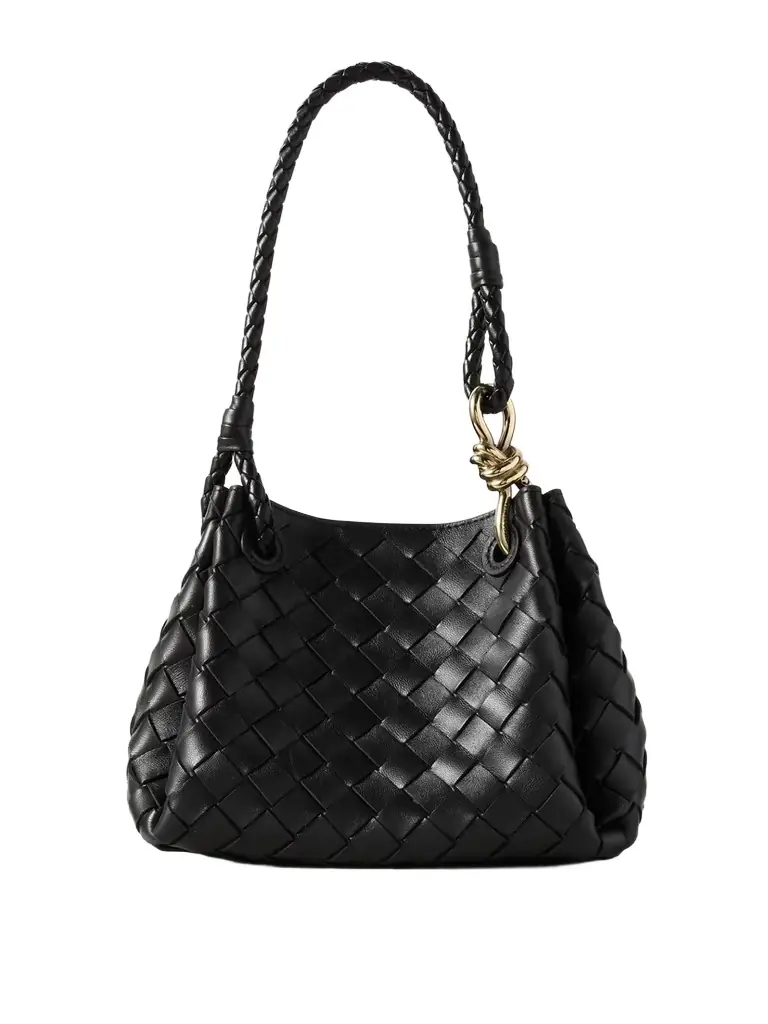 Parachute Small Intrecciato Leather Shoulder Bag Parachute Small Intrecciato Leather Shoulder Bag