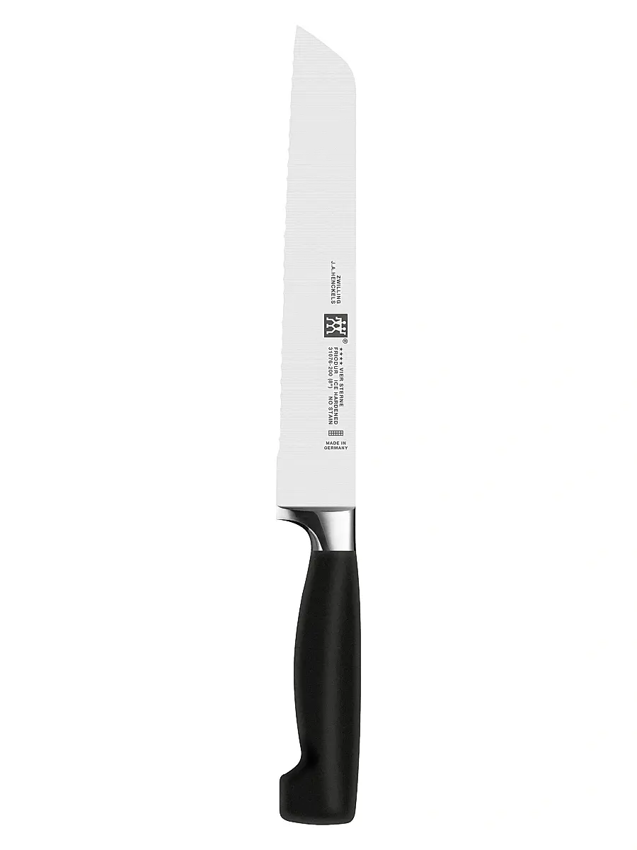 ZWILLING J.A. Henckels Four Star 8''Bread Knife - Stainless Steel | Image 1 ZWILLING J.A. Henckels Four Star 8''Bread Knife - Stainless Steel | Image 1