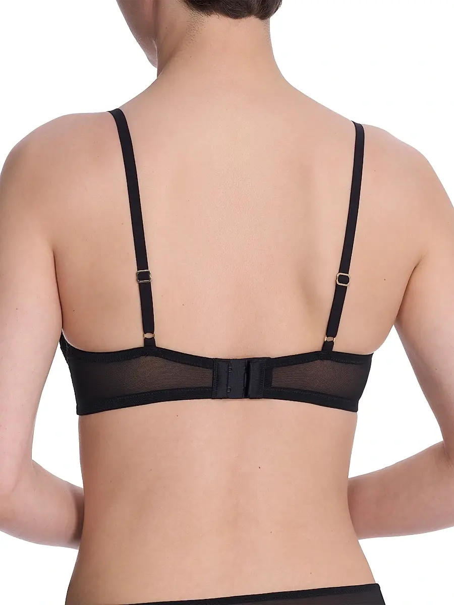 Natori Women's Peony Lace Plunge Unlined Underwire Bra - Dk Raspberry | Thumbnail 3
