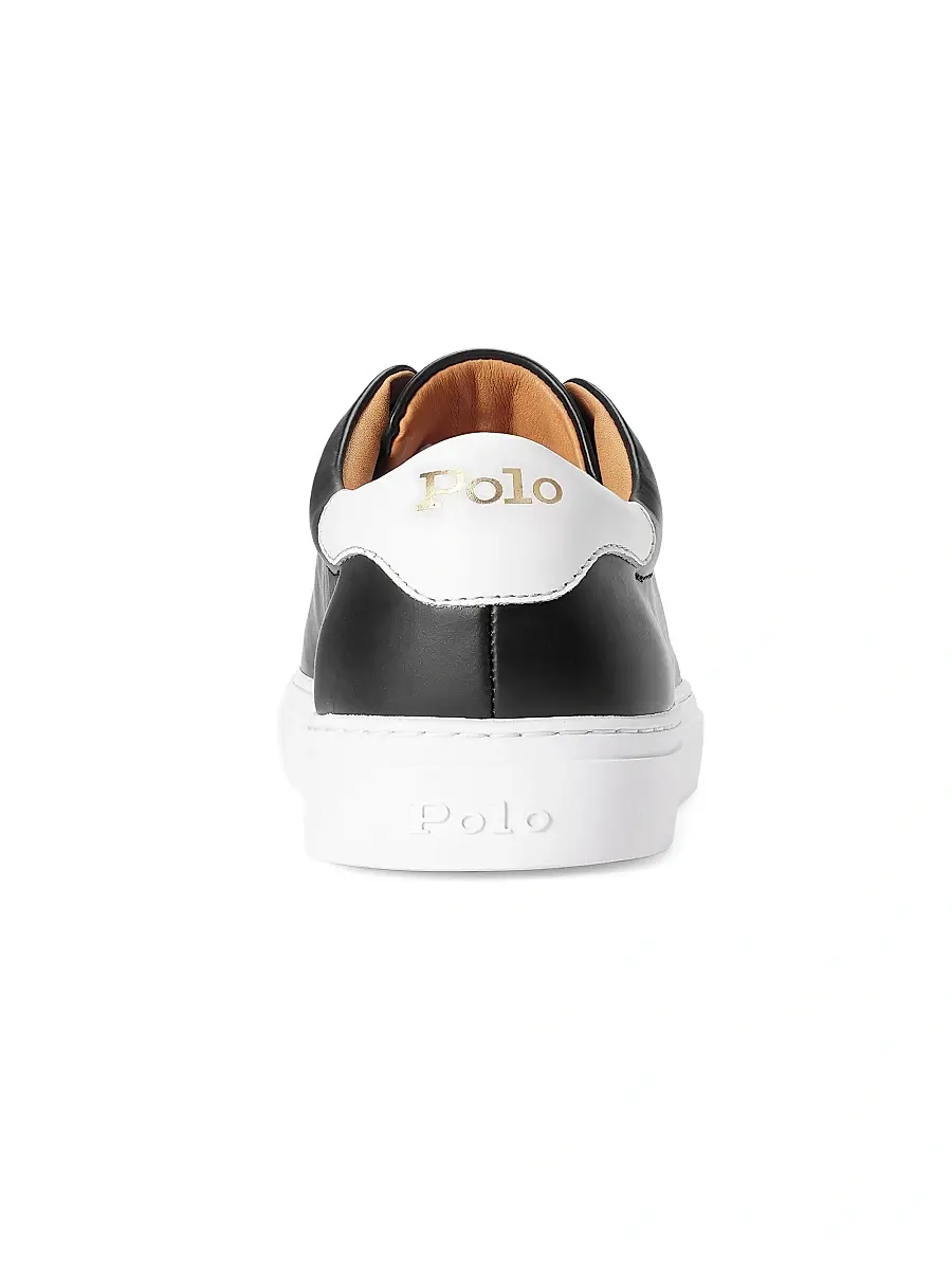 Polo Ralph Lauren Men's Jermain II Leather Low-Top Sneakers | Thumbnail 3 Polo Ralph Lauren Men's Jermain II Leather Low-Top Sneakers | Thumbnail 3