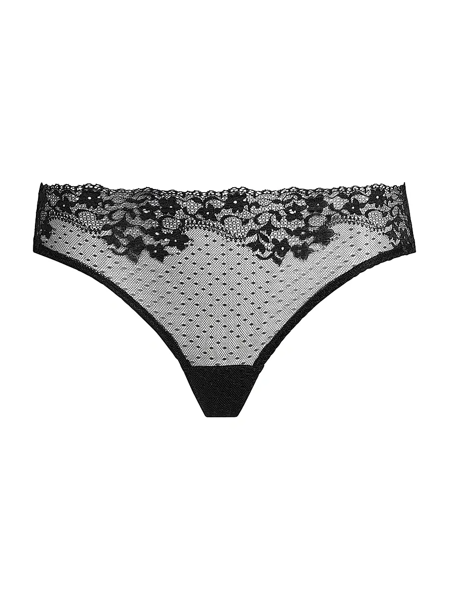 Commando Women's Double Take Lace-Front Thong
