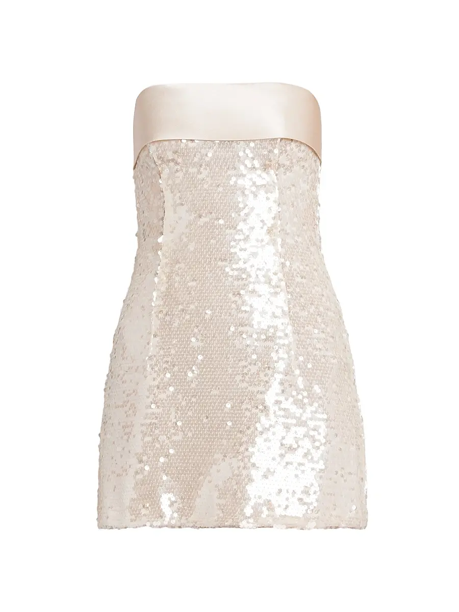 Philosophy di Lorenzo Serafini Women's Sequin Strapless Minidress | Image 1 Philosophy di Lorenzo Serafini Women's Sequin Strapless Minidress | Image 1