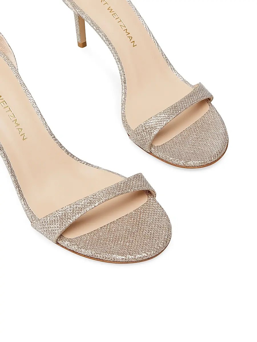 Stuart Weitzman Women's Nudist II Leather Sandals | Thumbnail 4 Stuart Weitzman Women's Nudist II Leather Sandals | Thumbnail 4
