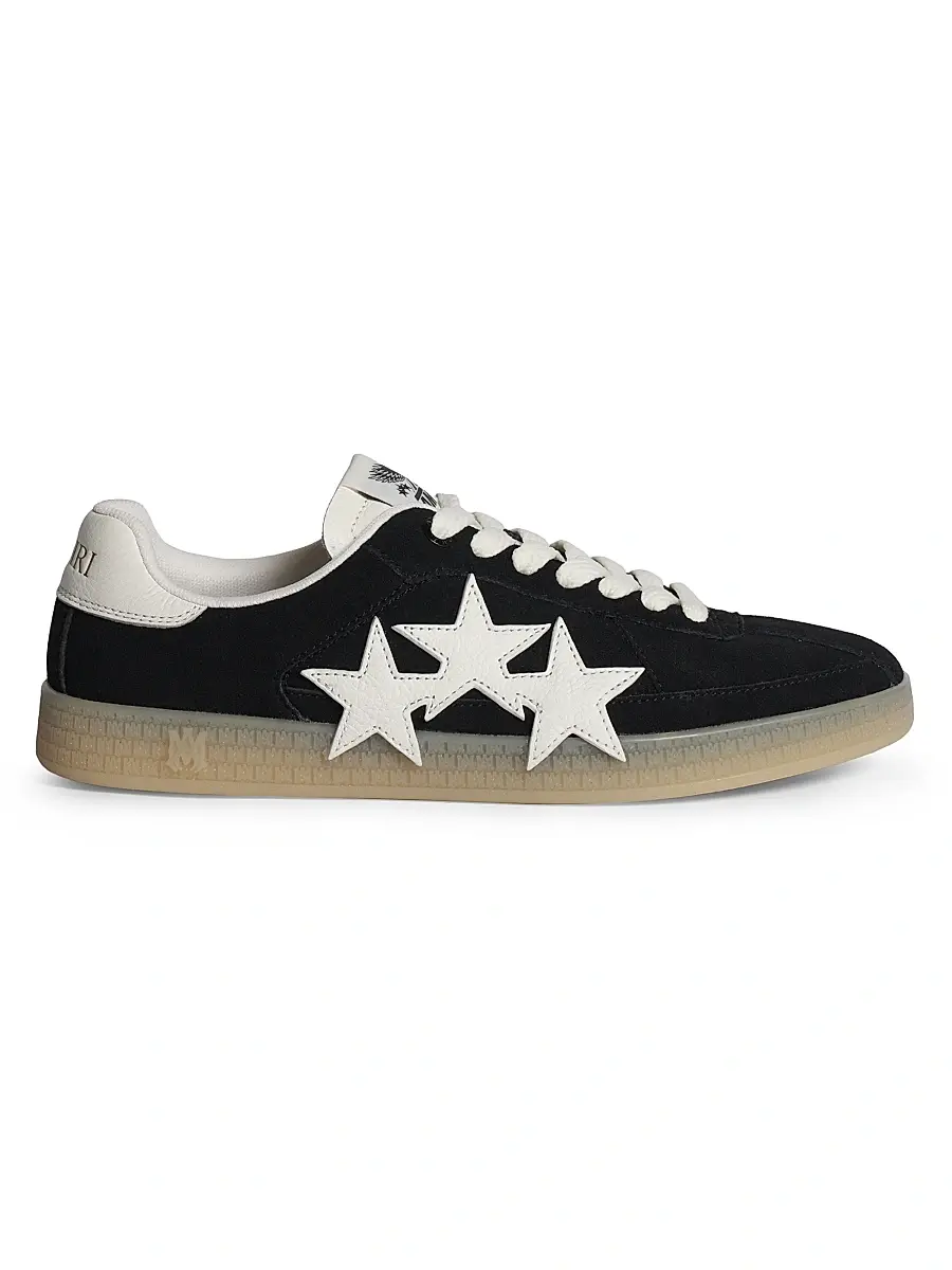 Amiri Men's Pacific Suede Low-Top Sneakers - Black | Image 1 Amiri Men's Pacific Suede Low-Top Sneakers - Black | Image 1