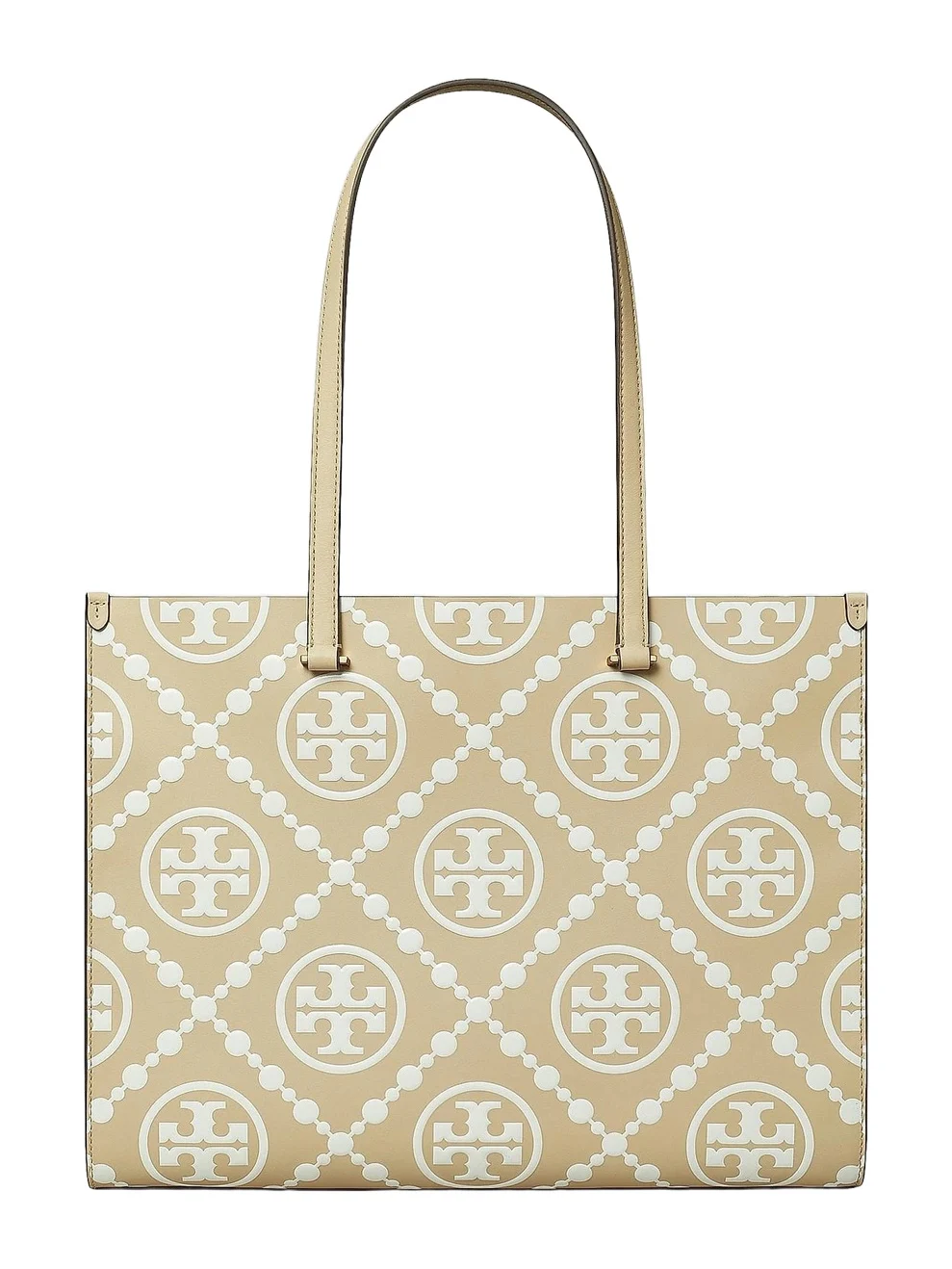 Women's T Monogram Embossed Leather Tote Bag