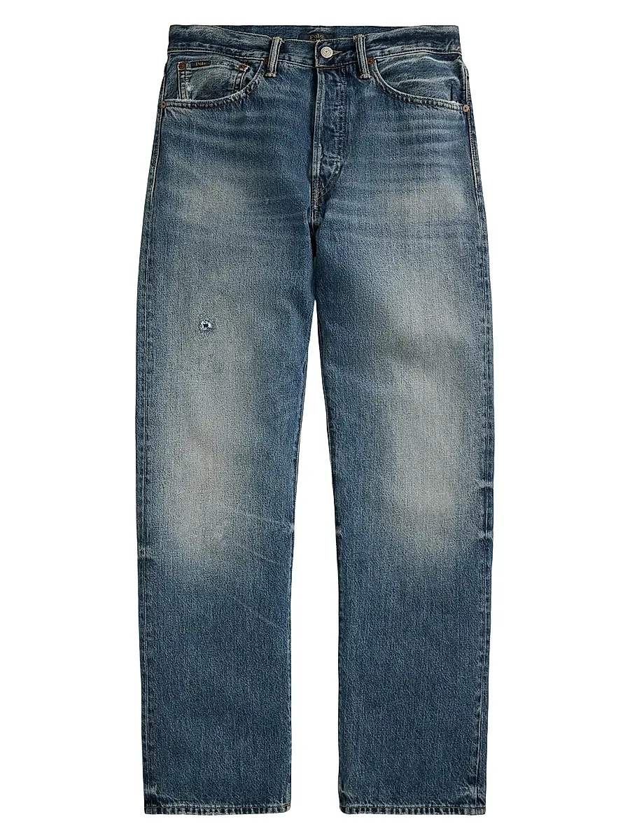 Polo Ralph Lauren Men's Heritage Distressed Straight Jeans