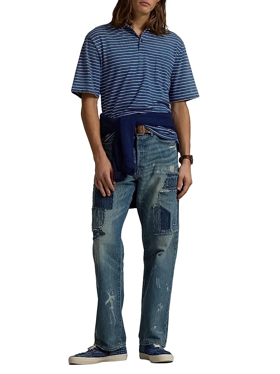 Polo Ralph Lauren Men's Classic-Fit Striped Jersey Polo Shirt | Thumbnail 2 Polo Ralph Lauren Men's Classic-Fit Striped Jersey Polo Shirt | Thumbnail 2