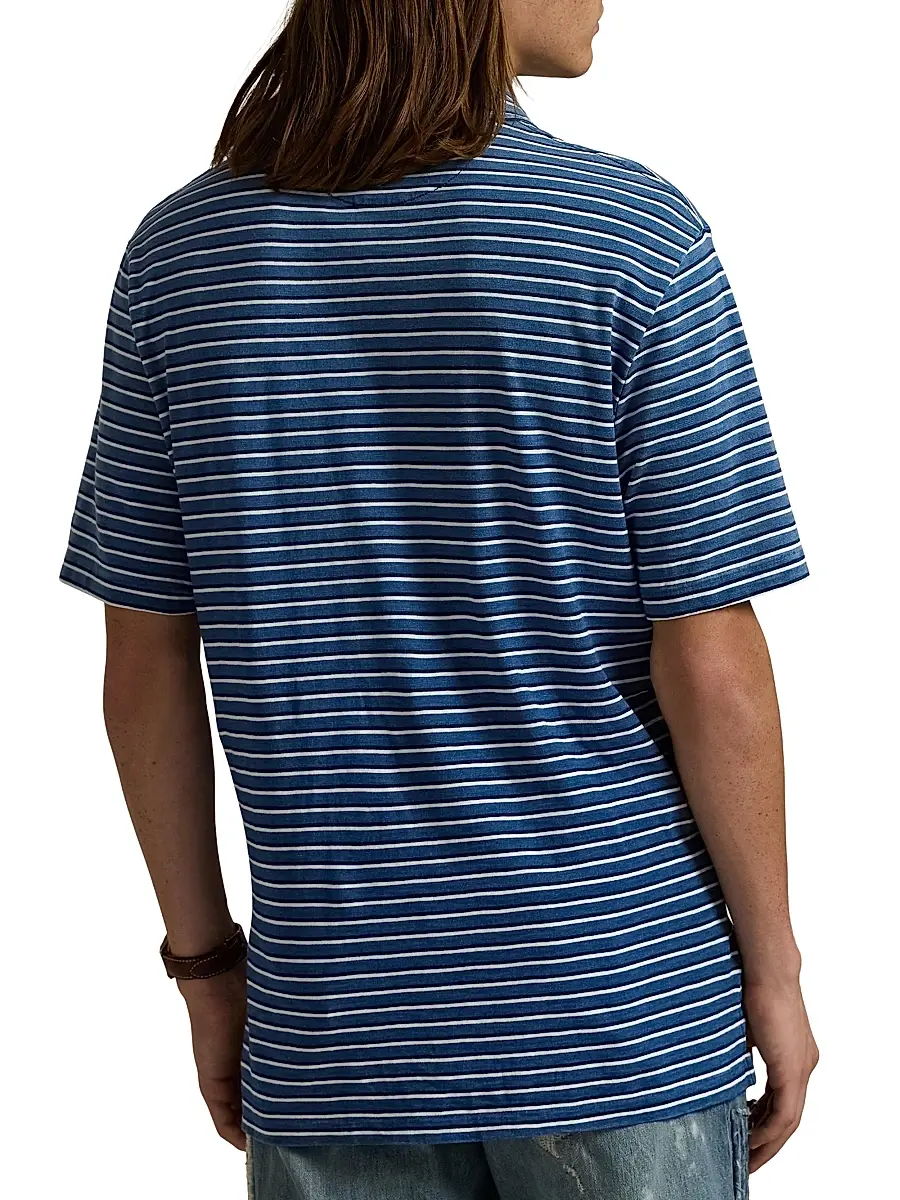 Polo Ralph Lauren Men's Classic-Fit Striped Jersey Polo Shirt | Thumbnail 4 Polo Ralph Lauren Men's Classic-Fit Striped Jersey Polo Shirt | Thumbnail 4