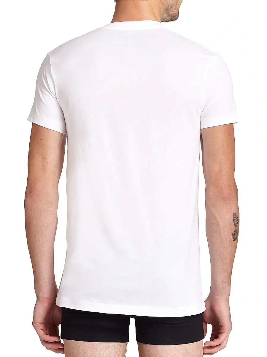 2XIST Men's Pima Cotton Crewneck Tee - White | Thumbnail 4