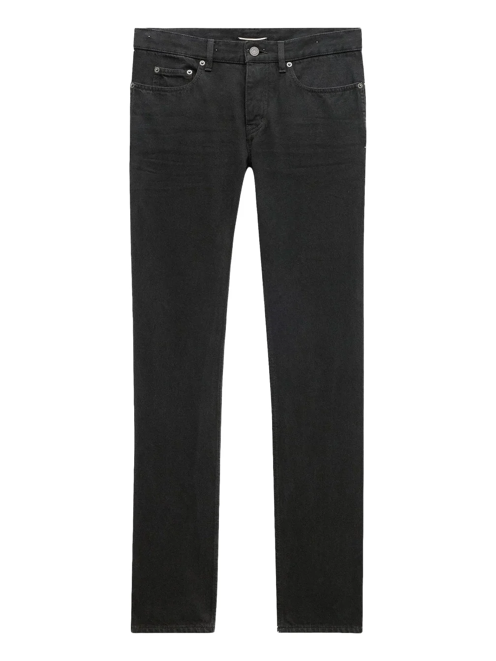 Saint Laurent Men's Relaxed Slim Jeans in Denim - Plain Carbon Black