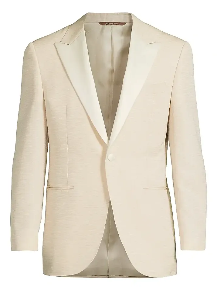 Canali Men's Textured Wool-Silk Dinner Jacket
