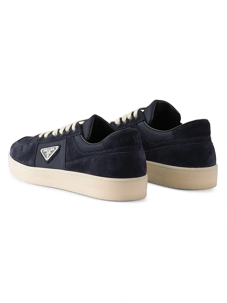 Prada Men's Downtown Re-Nylon and Suede Sneakers - Dark Green | Thumbnail 11