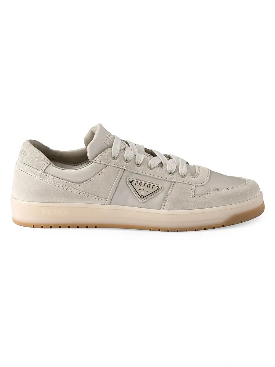 Prada Men's Downtown Re-Nylon and Suede Sneakers - Dark Green | Thumbnail 13