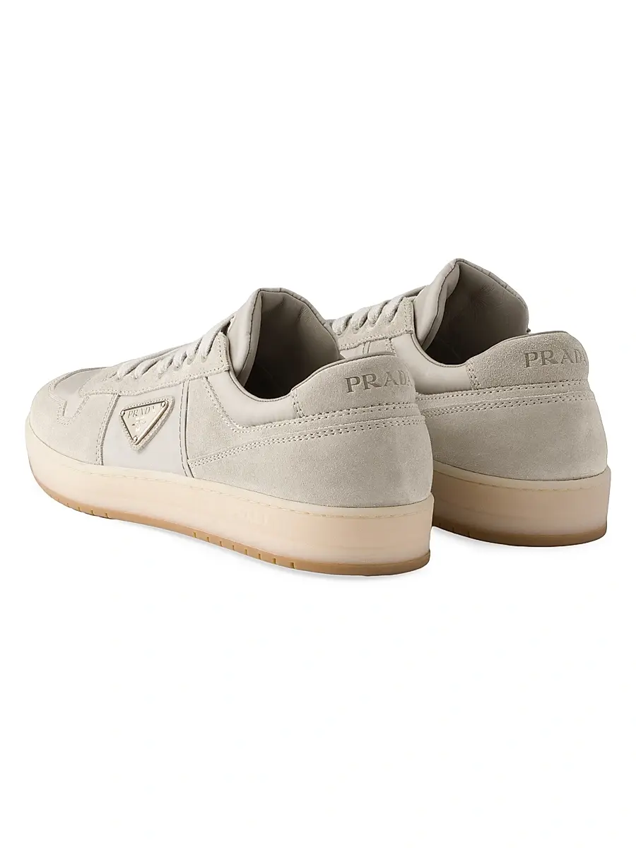 Prada Men's Downtown Re-Nylon and Suede Sneakers - Dark Green | Thumbnail 15