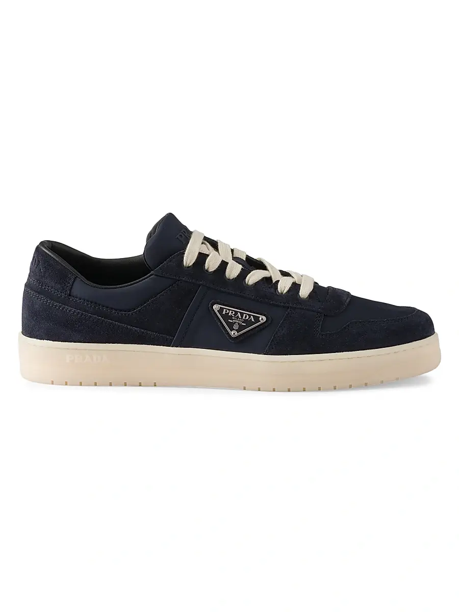 Prada Men's Downtown Re-Nylon and Suede Sneakers - Dark Green | Thumbnail 5