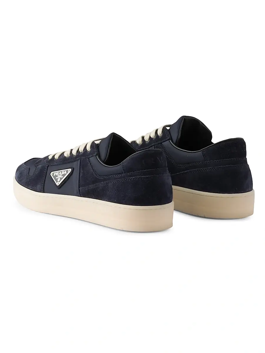 Prada Men's Downtown Re-Nylon and Suede Sneakers - Dark Green | Thumbnail 7