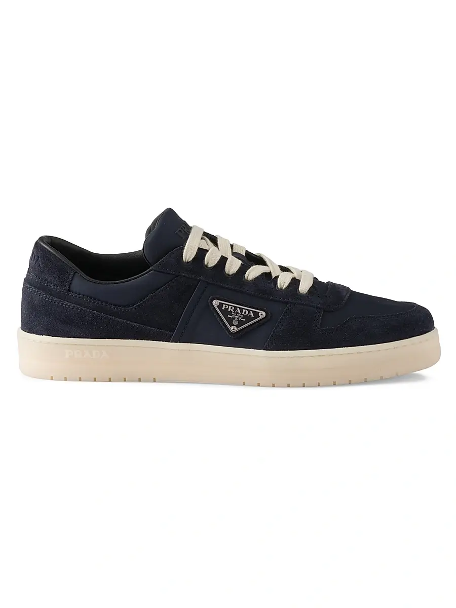 Prada Men's Downtown Re-Nylon and Suede Sneakers - Dark Green | Thumbnail 9