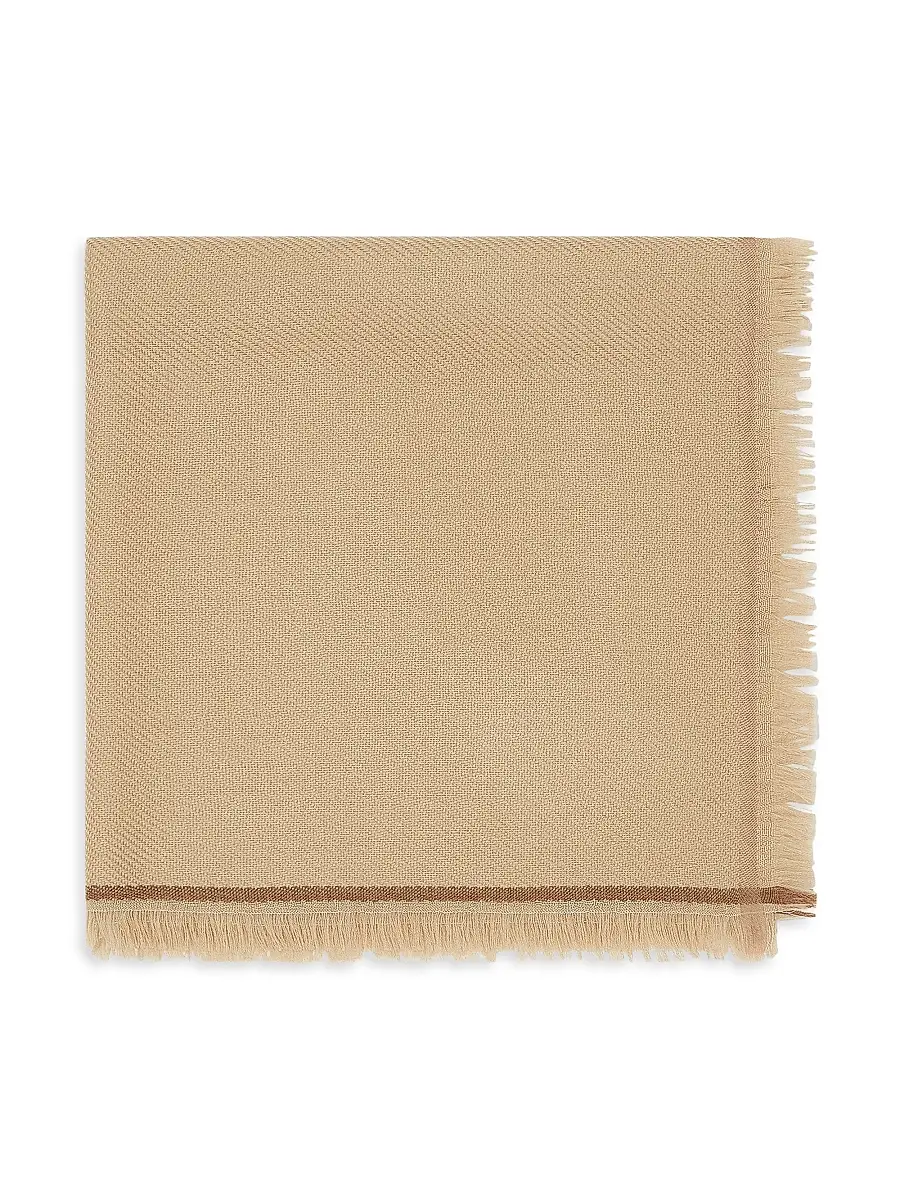 Loro Piana Women's Four in Hand Cashmere Shawl - Pine Nuts | Image 1 Loro Piana Women's Four in Hand Cashmere Shawl - Pine Nuts | Image 1
