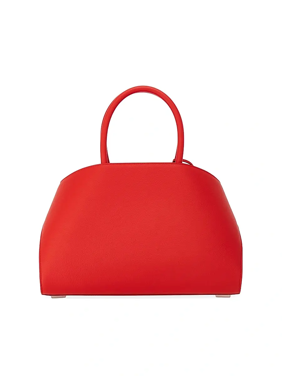 FERRAGAMO Women's Hug Medium Top Handle Bag - Flame Red | Thumbnail 7 FERRAGAMO Women's Hug Medium Top Handle Bag - Flame Red | Thumbnail 7
