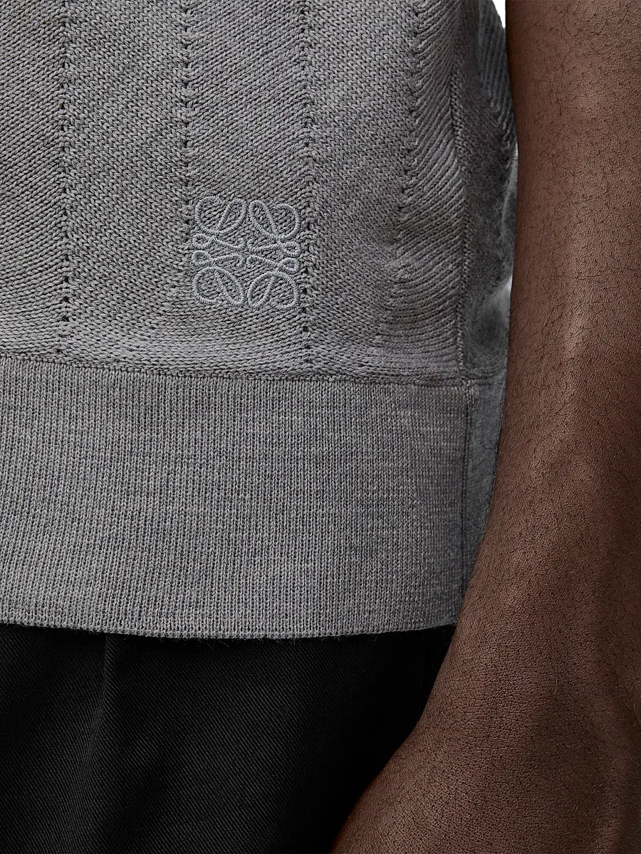 Loewe Men's Chevron Stretch Wool Sleeveless Sweater | Thumbnail 5 Loewe Men's Chevron Stretch Wool Sleeveless Sweater | Thumbnail 5