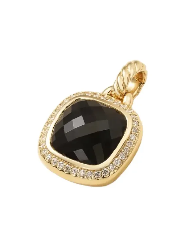 Albion® 18-karat Gold, Onyx And Diamond Pendant - Black