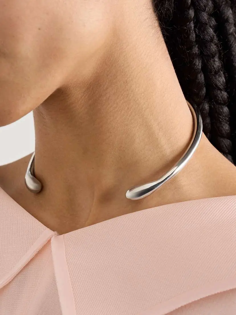 Loren Stewart Torque Silver Choker | Thumbnail 2