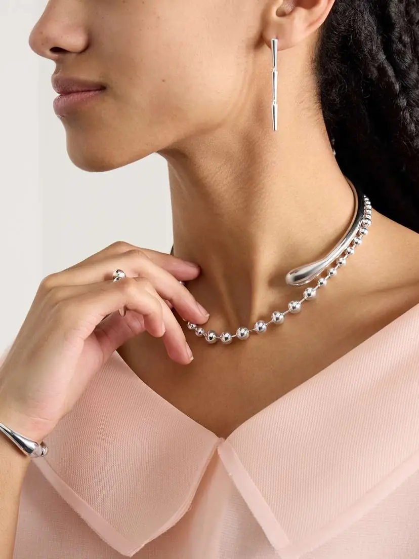 Loren Stewart Torque Silver Choker | Thumbnail 5