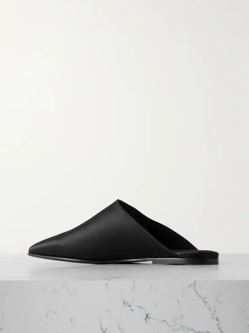 Loro Piana Alba Satin Slippers | Thumbnail 3 Loro Piana Alba Satin Slippers | Thumbnail 3