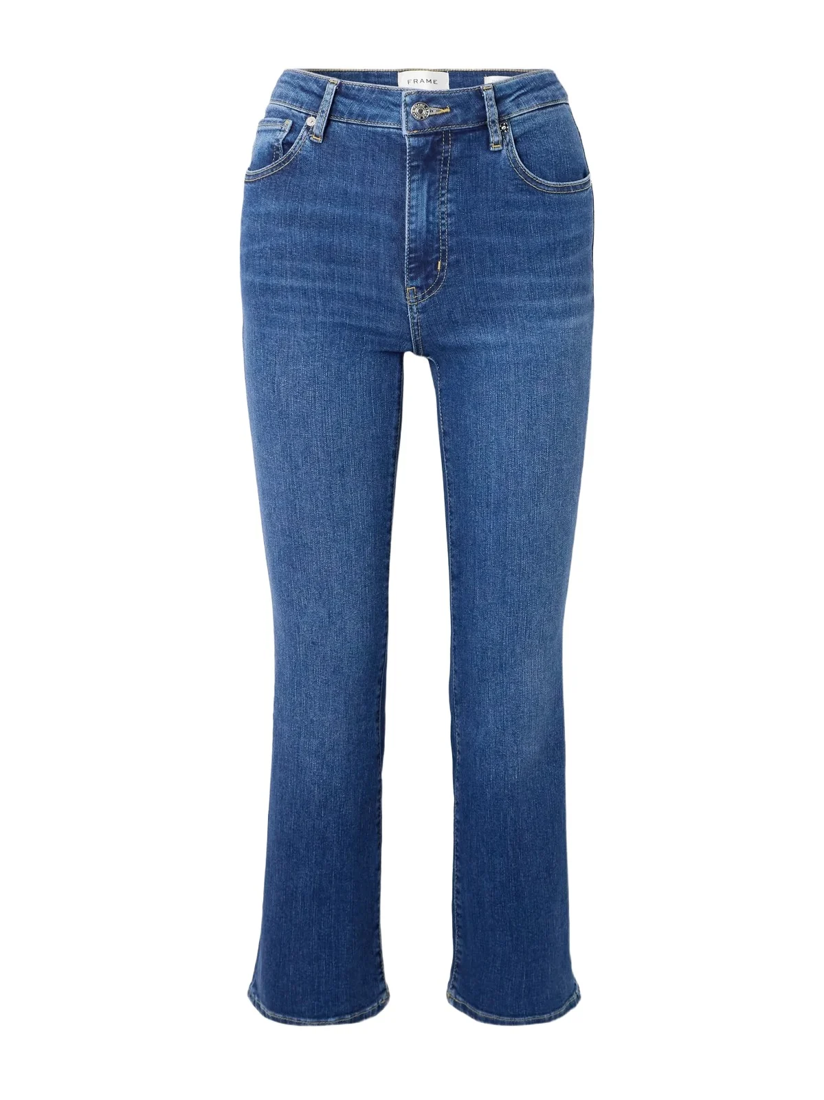 Frame The Reboot Crop High-rise Tapered Jeans