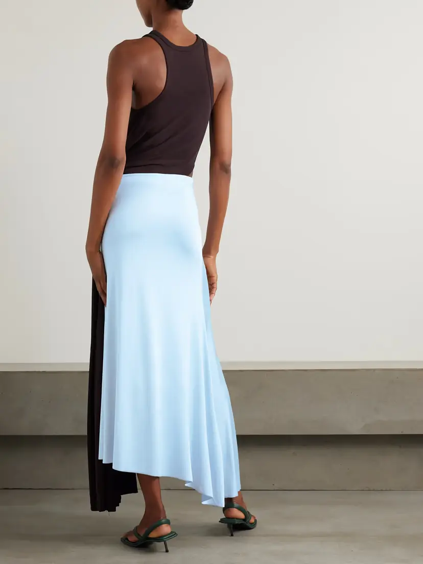 Victoria Beckham Embellished Two-tone Cutout Jersey Midi Dress | Thumbnail 3