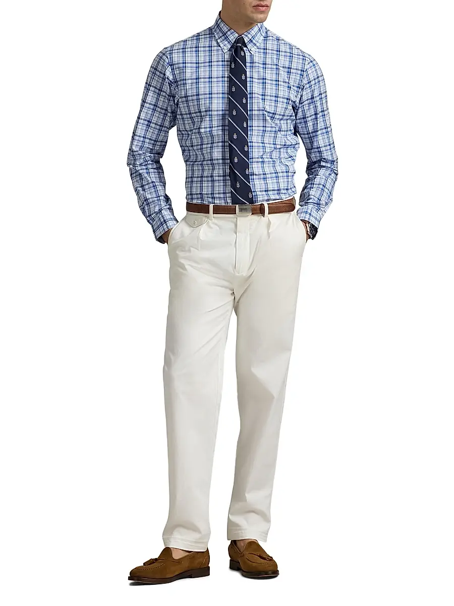 Polo Ralph Lauren Men's Classic Fit Plaid Poplin Shirt | Thumbnail 2 Polo Ralph Lauren Men's Classic Fit Plaid Poplin Shirt | Thumbnail 2