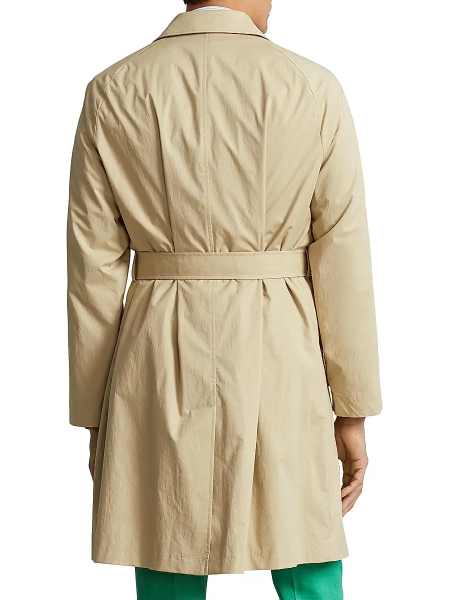 Polo Ralph Lauren Men's Stretch-Cotton Balmacaan Topcoat | Thumbnail 4