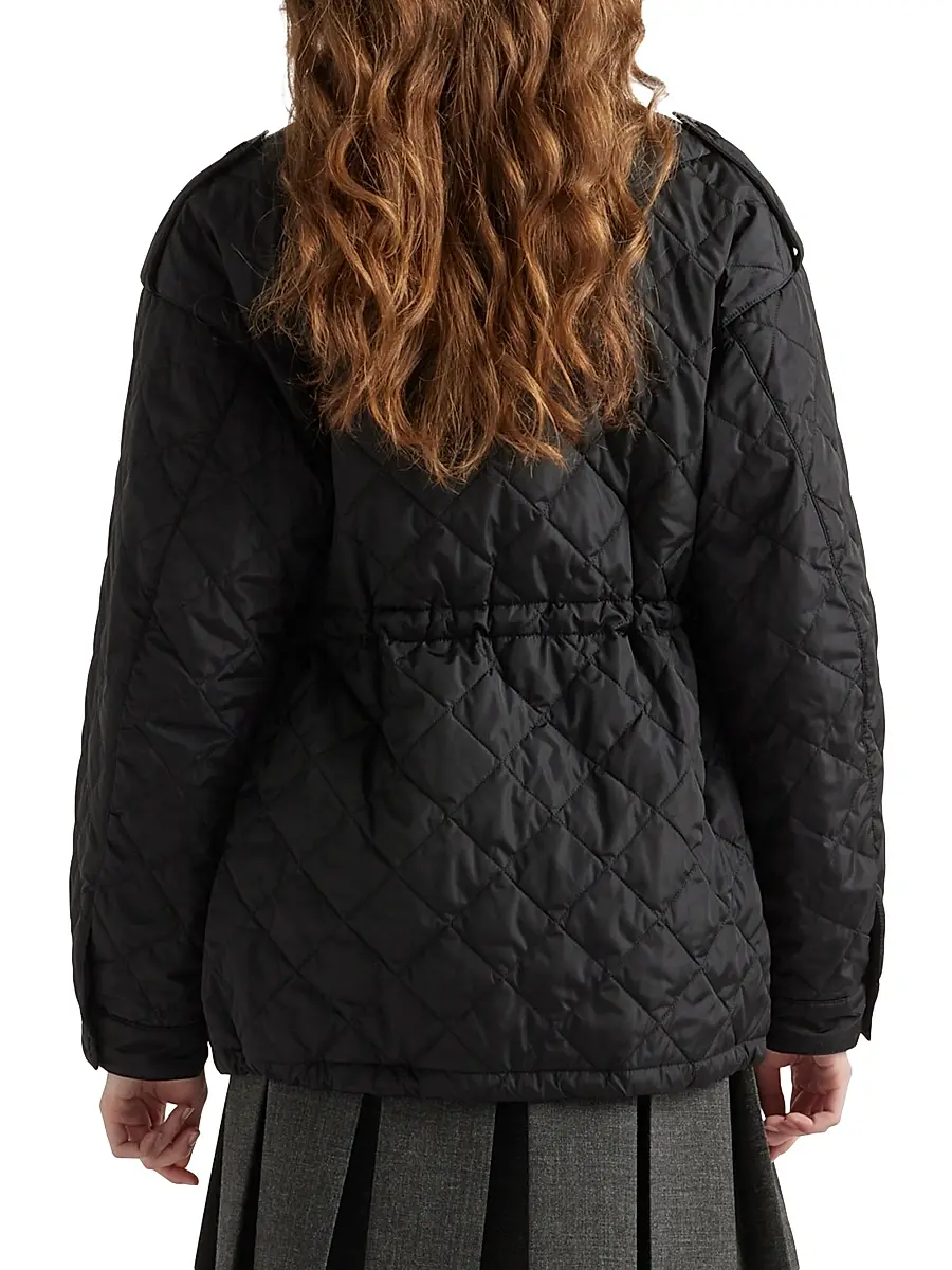 Prada Women's Lightweight Re-Nylon Blouson Jacket | Thumbnail 4 Prada Women's Lightweight Re-Nylon Blouson Jacket | Thumbnail 4
